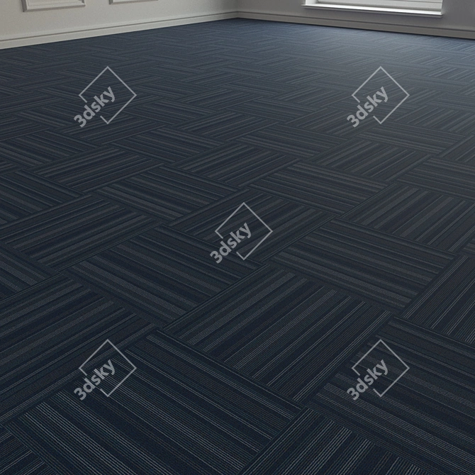 Forbo TesseraBarcode 302 Carpet Tiles 3D model image 2