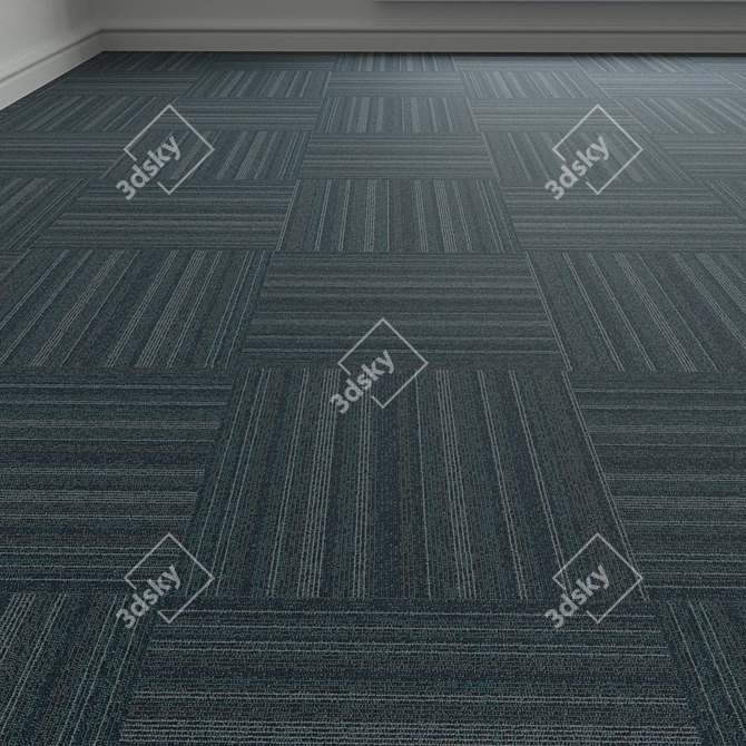 Forbo TesseraBarcode 307 Carpet Tiles 3D model image 1