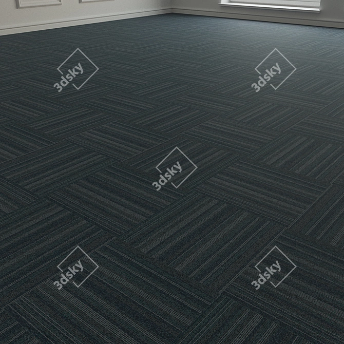 Forbo TesseraBarcode 307 Carpet Tiles 3D model image 2