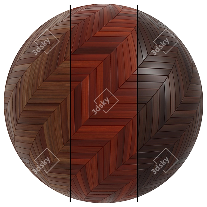 Oak Parquet Set | 4k Texture | Seamless 3D model image 1