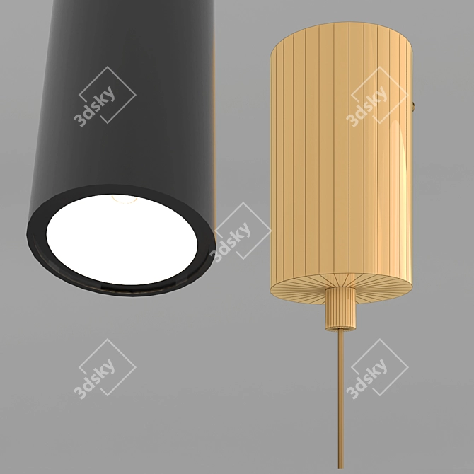 Elegant MAGRIT Pendant Lamp 3D model image 3