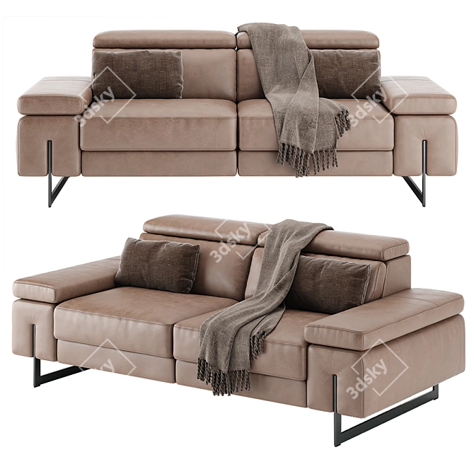 Elegant Electric Motion Sofa 3D model image 2