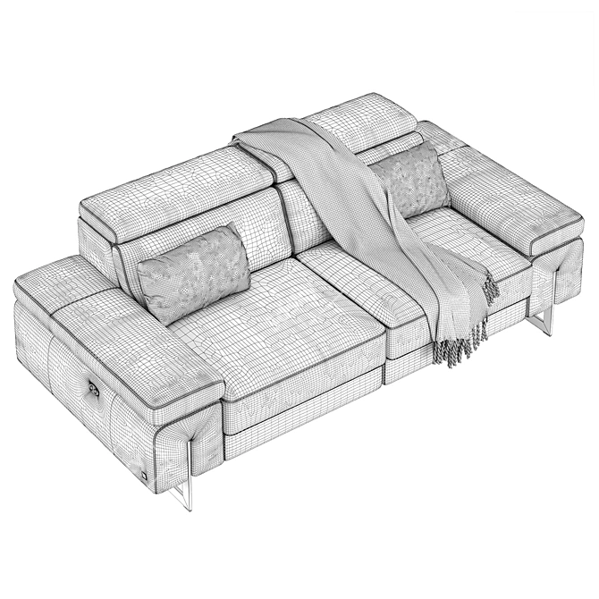 Elegant Electric Motion Sofa 3D model image 5