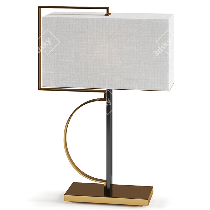 Elegant Quinta Table Lamp by Nexo Luce 3D model image 1