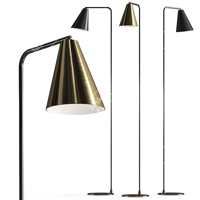 Elegant Vigo Floor Lamp by Valaisin Gronlund 3D model image 1