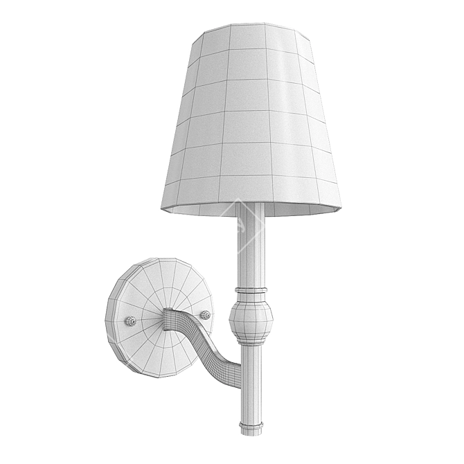 Elegant Candle Wall Sconces 3D model image 2