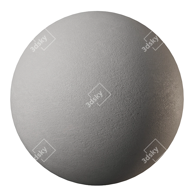 Seamless Concrete Plaster Texture 3D model image 4