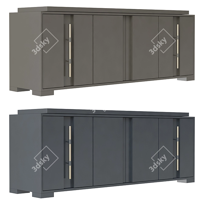 Seneca Console: Elegant and Stylish Hotel Furniture 3D model image 1