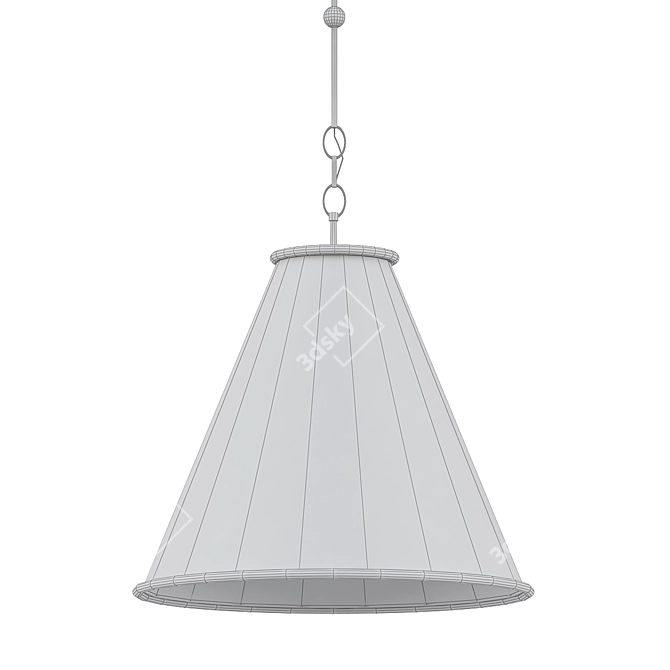 Elegant Pierrepont Pendant Light 3D model image 2