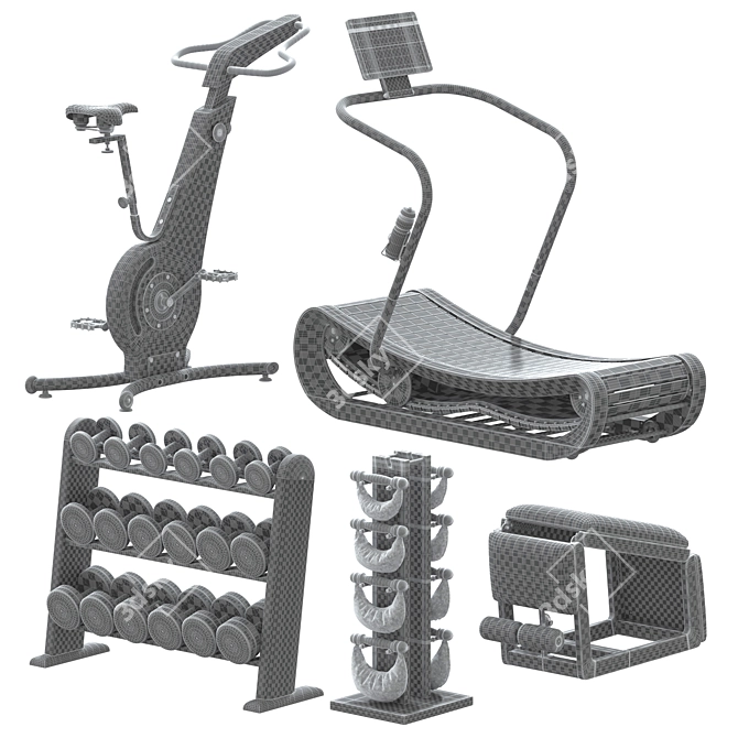 Nohrd Fitness Equipment: Premium Quality for Ultimate Workouts 3D model image 16