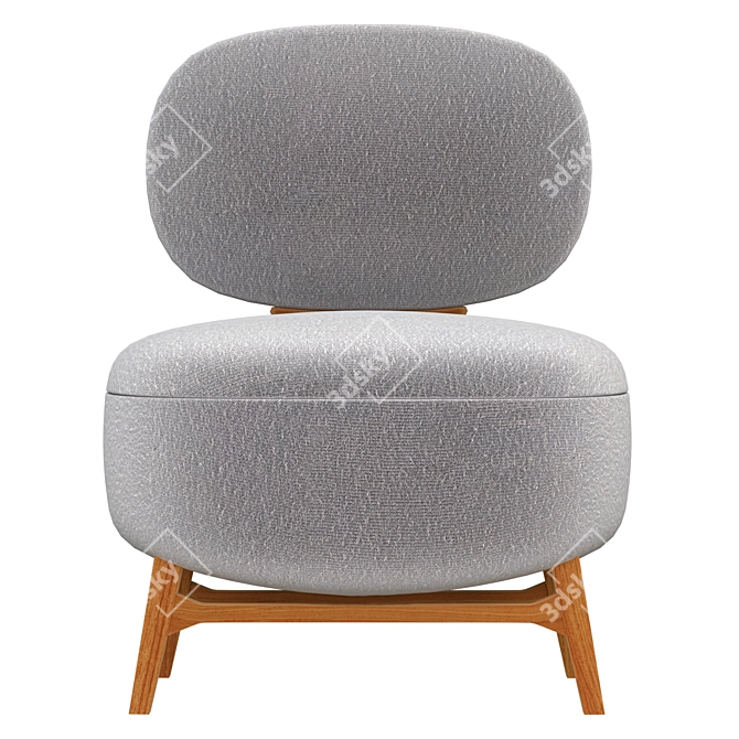 Modern Bun Chair Plus Design 3D model image 2