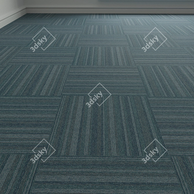 Forbo TesseraBarcode 308 Carpet Tiles 3D model image 1