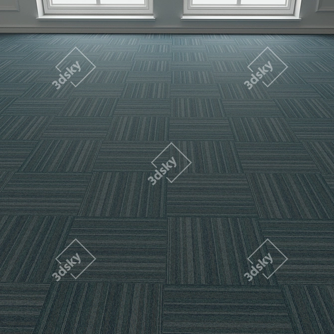 Forbo TesseraBarcode 308 Carpet Tiles 3D model image 2