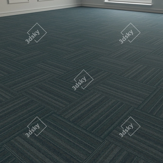 Forbo TesseraBarcode 308 Carpet Tiles 3D model image 3