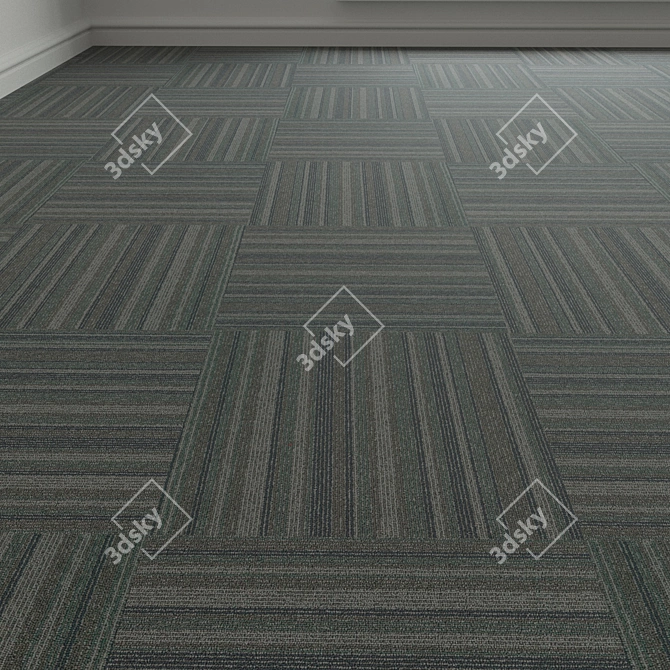 Forbo TesseraBarcode 317 Carpet Tiles 3D model image 1