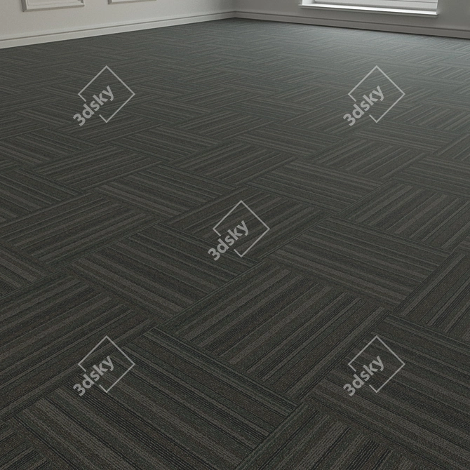 Forbo TesseraBarcode 317 Carpet Tiles 3D model image 2