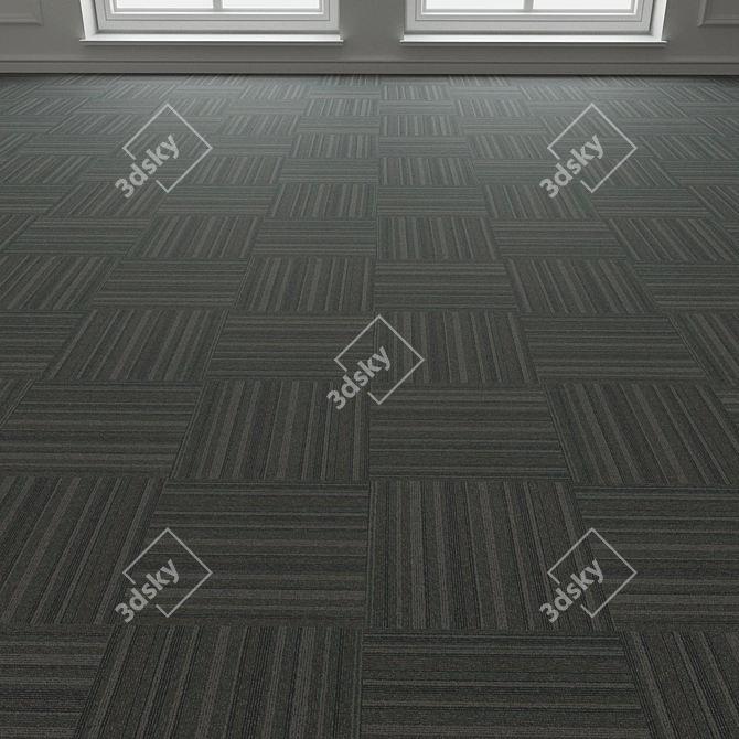 Forbo TesseraBarcode 317 Carpet Tiles 3D model image 3