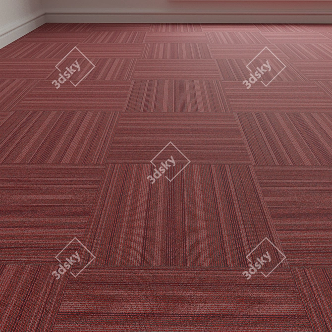 Forbo Tessera Barcode 309 Carpet Tiles 3D model image 1