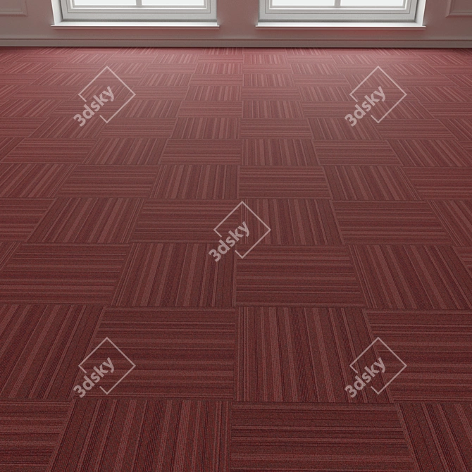 Forbo Tessera Barcode 309 Carpet Tiles 3D model image 2