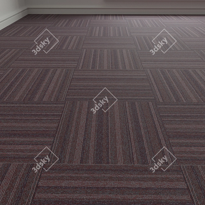 Forbo TesseraBarcode 306 Carpet Tiles 3D model image 1