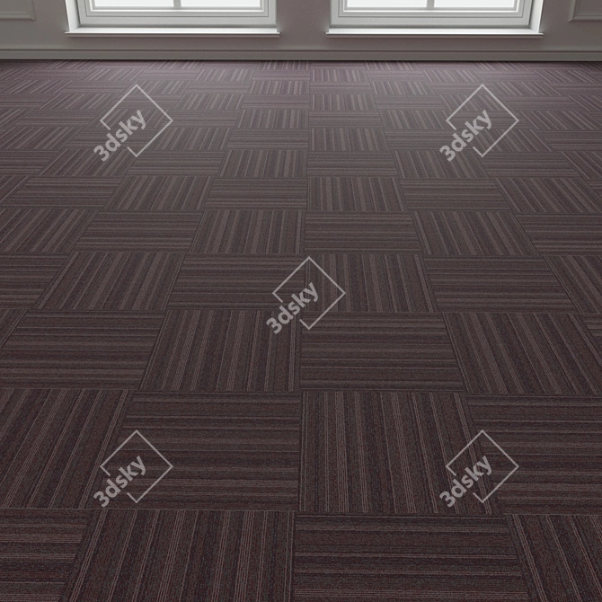 Forbo TesseraBarcode 306 Carpet Tiles 3D model image 3