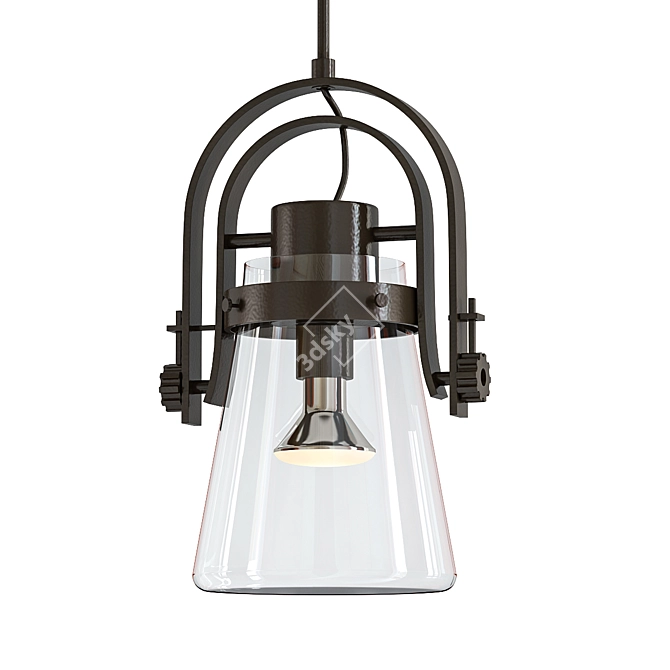 Modern Erlenmeyer Pendant Light 3D model image 1