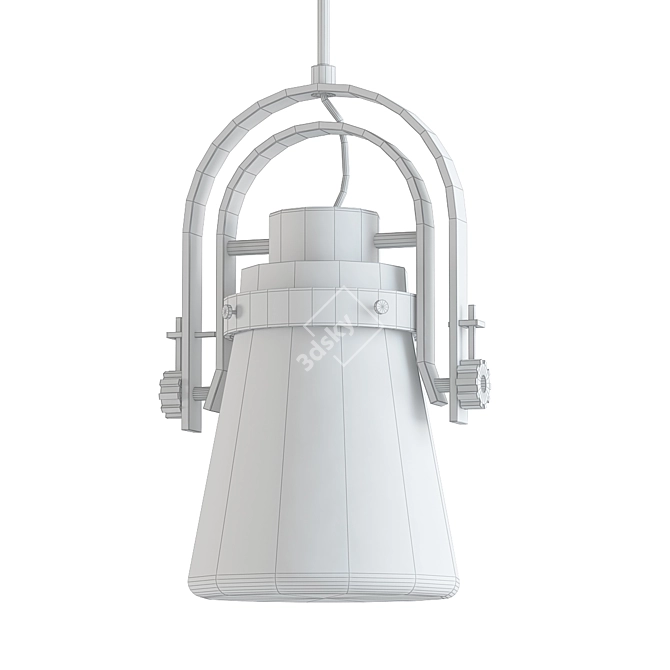 Modern Erlenmeyer Pendant Light 3D model image 2