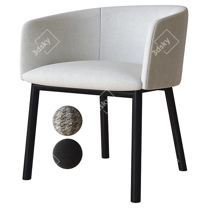 Luxury Livrette Chair: Gallotti & Radice 3D model image 1