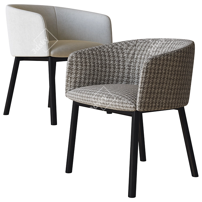 Luxury Livrette Chair: Gallotti & Radice 3D model image 2