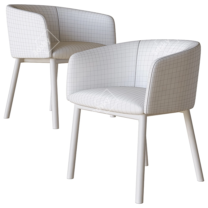 Luxury Livrette Chair: Gallotti & Radice 3D model image 4