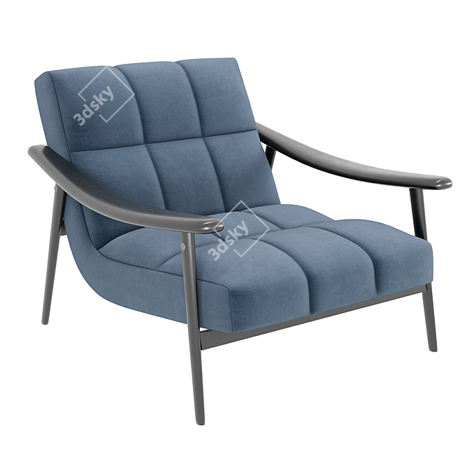 Elegant Minotti FYNN Armchair 3D model image 1