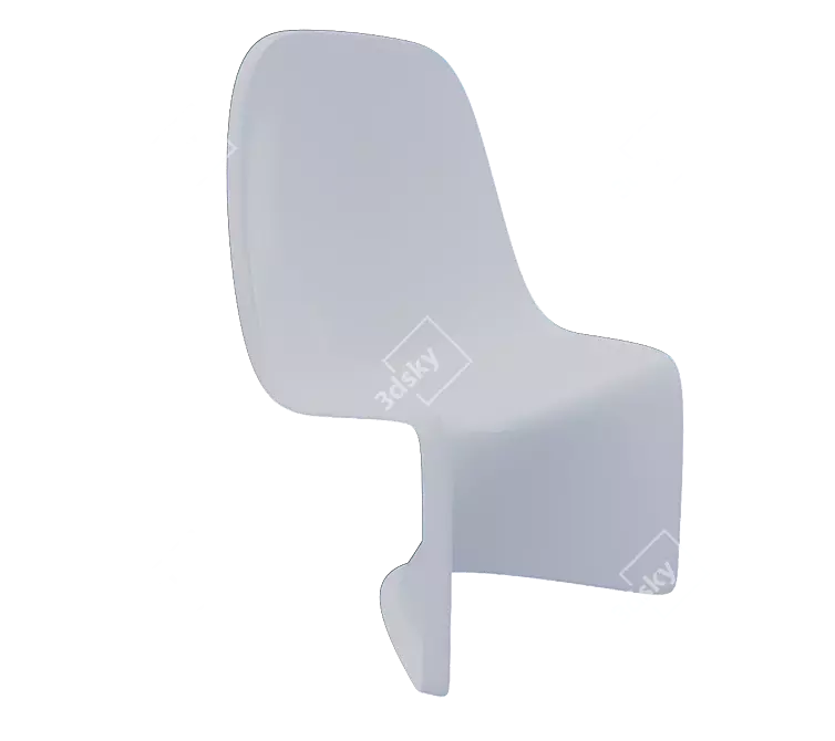 Elegant Interior Chair 3D model image 5