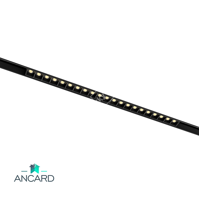 Magnetic Track Lamp: Brighten with Ancard 3D model image 1