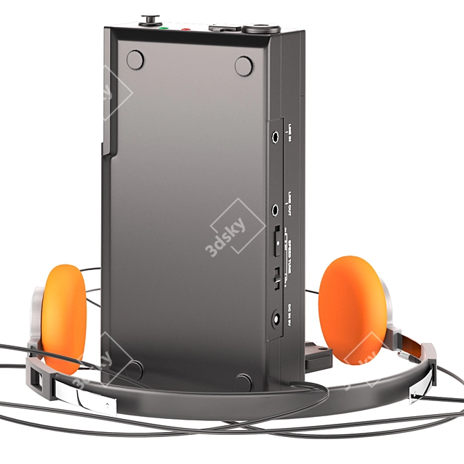 Advanced Sony Walkman WM-D6C 3D model image 3