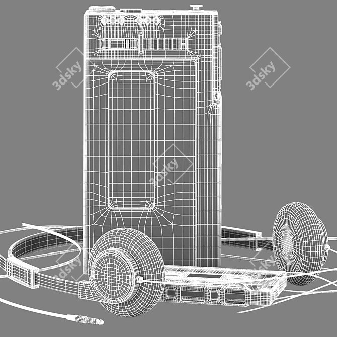 Advanced Sony Walkman WM-D6C 3D model image 5