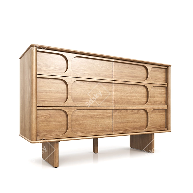 Stylish Wes Children's Furniture Set 3D model image 1