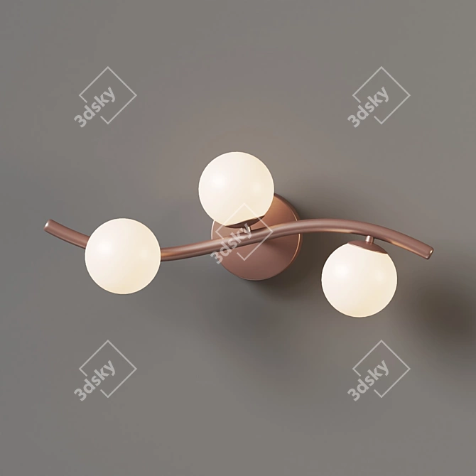 Elegant Patrizia Wall Sconce 3D model image 2