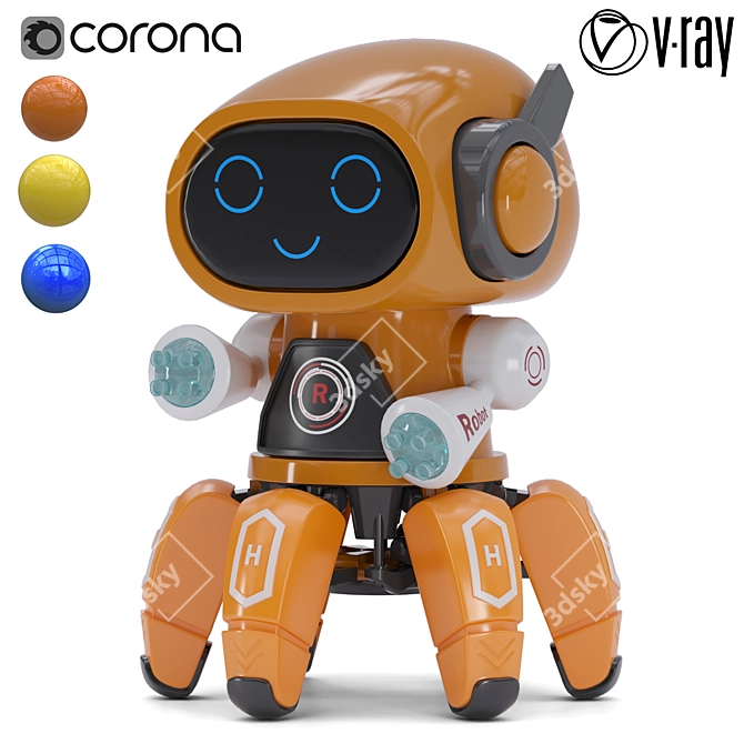 Dynamic Robotic Dance Buddy 3D model image 1