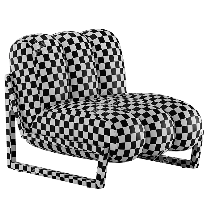 Humbert et Poyet Theodore Armchair: Chic and Elegant 3D model image 3