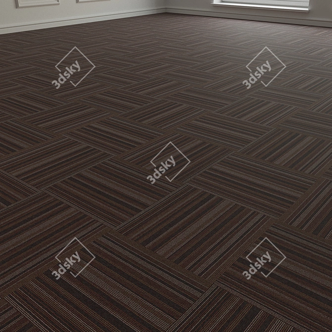 Forbo TesseraBarcode 312 Carpet Tiles - High-Resolution Material 3D model image 3