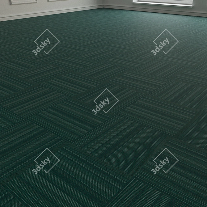 Forbo TesseraBarcode 310 Carpet Tiles 3D model image 3