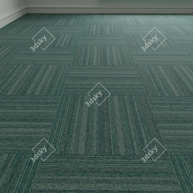 Versatile Carpet Tiles - Forbo TesseraBarcode 313 3D model image 1