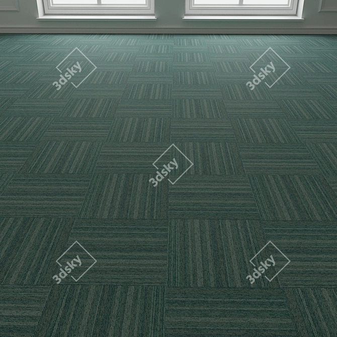 Versatile Carpet Tiles - Forbo TesseraBarcode 313 3D model image 2