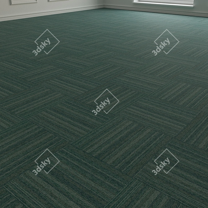 Versatile Carpet Tiles - Forbo TesseraBarcode 313 3D model image 3