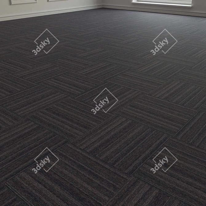 Forbo TesseraBarcode 303 Carpet Tiles 3D model image 2