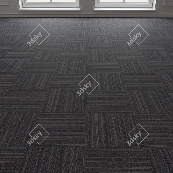 Forbo TesseraBarcode 303 Carpet Tiles 3D model image 3