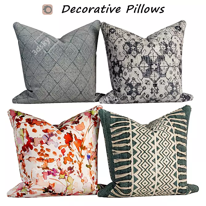 Luxury Pillow Set 620 3D model image 1