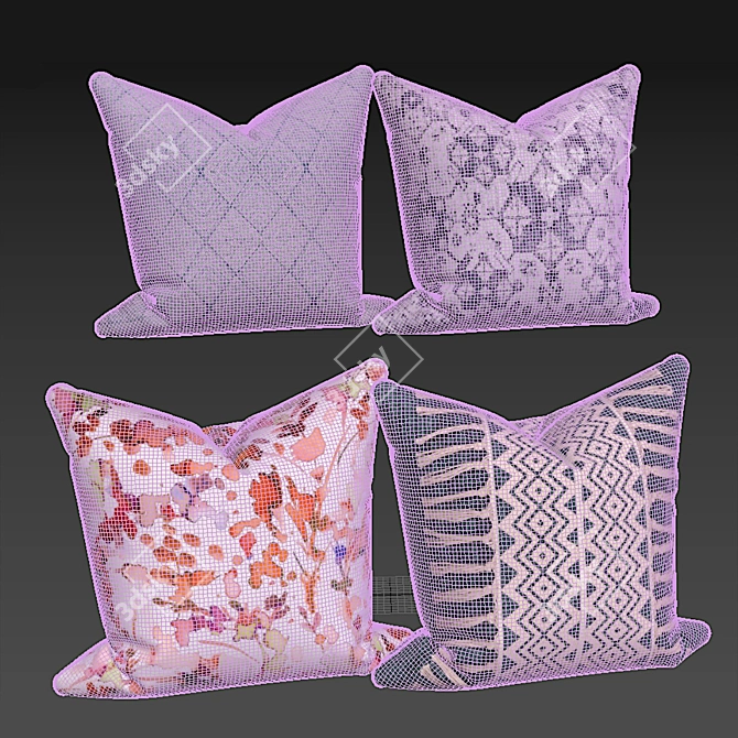 Luxury Pillow Set 620 3D model image 3