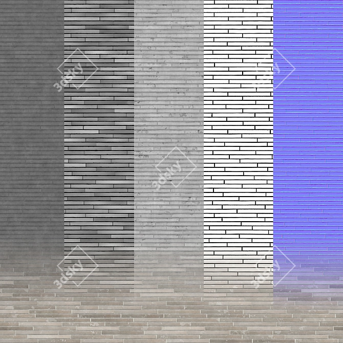 Seamless Brick Texture with 8192 Resolution 3D model image 2