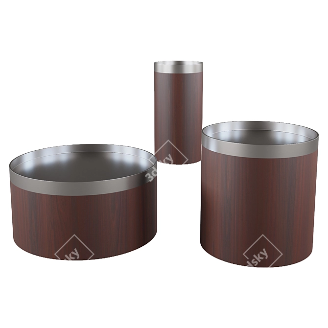 Elegant Oslo Collection: Versatile Small Tables 3D model image 2